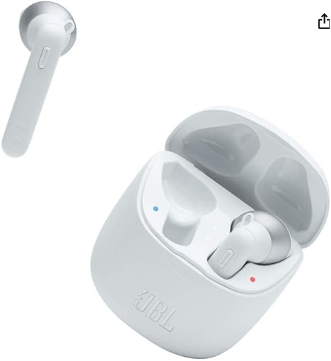 JBL White TWS225-5H-Battery-Dual-Connect-Native-Voice-Assistant-White-Electronics